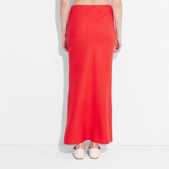 Women's Linen Bow-Front Maxi Skirt - Picture 5 of 5